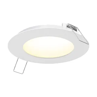 4" LED Canless Recessed Fixture - Color Temperature Adjustable, White