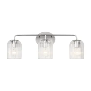 Eisele Three Light Bath, Brushed Nickel