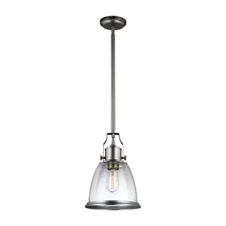 Hobson Medium Pendant, Satin Nickel