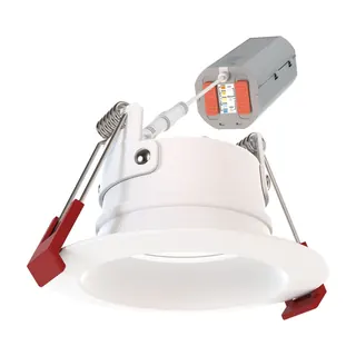 Wafer 2" Switchable Color Temperature LED Deep Regressed Canless Recessed Light - IC Rated and Airtight, White