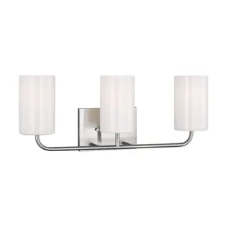 Rhett Three Light Bath, Brushed Nickel