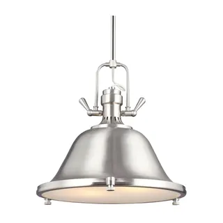 Stone Street One Light Pendant, Brushed Nickel