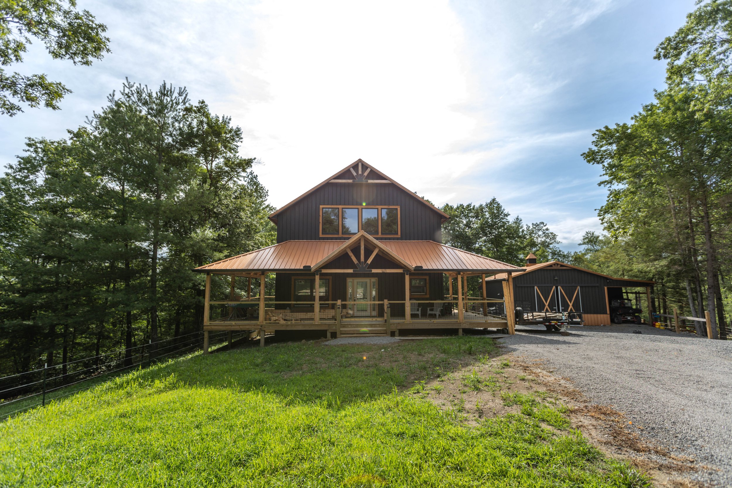 Custom barndominium build