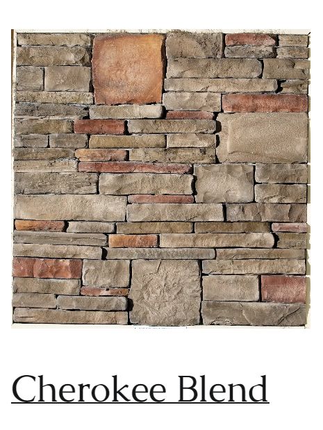 Cherokee Blend stone veneer pattern sample